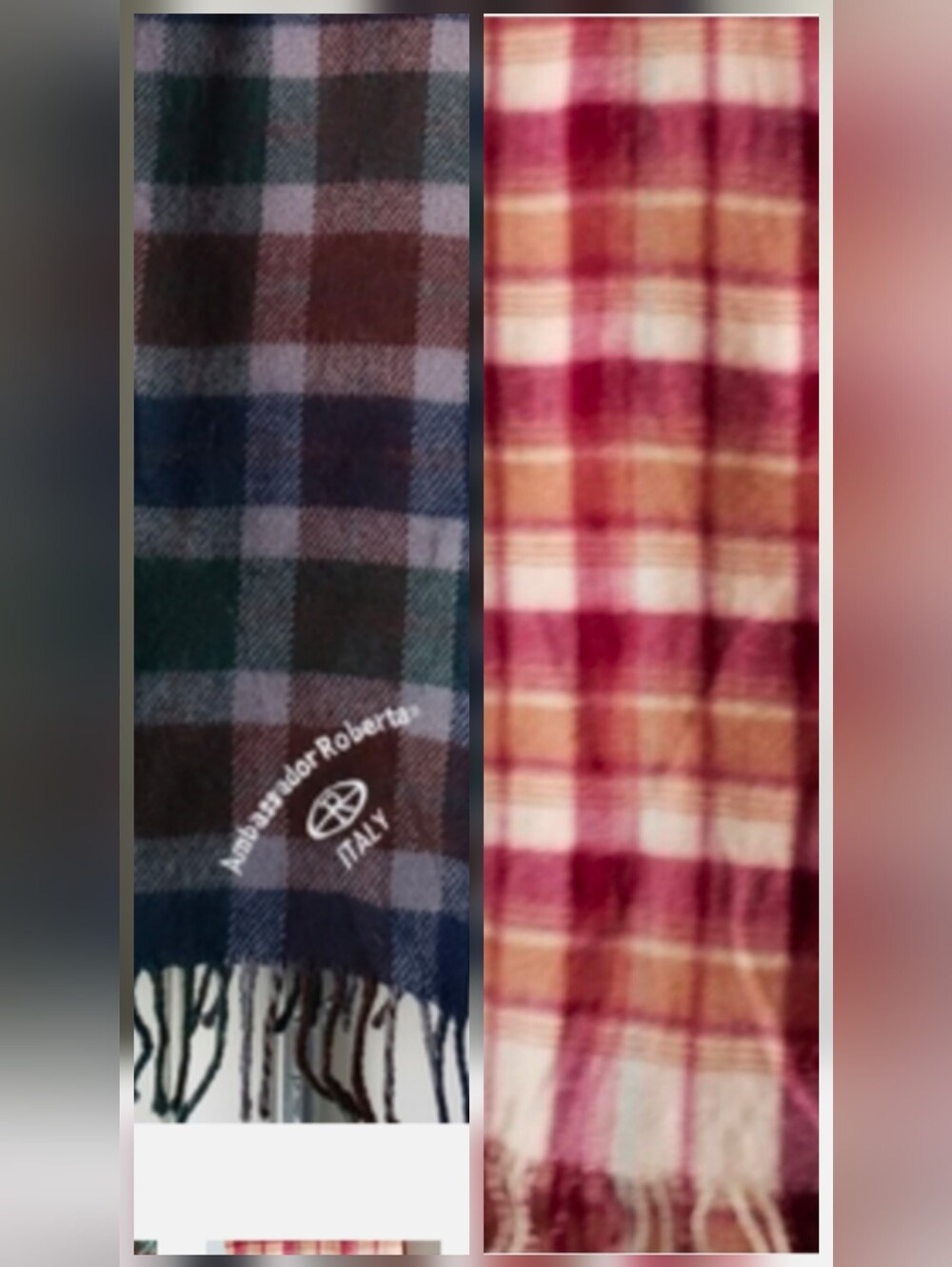Set Of 2 Winter Scarves